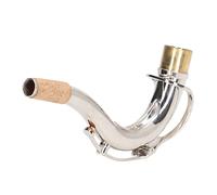 Eminchu Tenor Saxophone Bend Neck Metal Elbow for Superior Sound Performance 28mm Diameter Natural Cork Silver 1 Piece