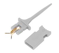 Eminchu Test Hook Mini IC Testing Clip, Durable PA Material, Perfect for Electronic Experiments and Mobile Phone Repair, Lightweight, 1 Unit (Gray)