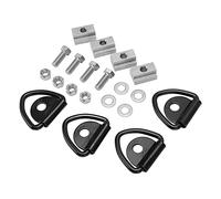 Eminchu Thread Tie Down Anchors Heavy Duty Set with 3000LBS Breaking Strength for Pickup Trucks and Trailers