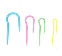 Eminchu U Cable Knitting Needles Set 80Pcs Durable Smooth Curved Crochet Hook for Various Knitting Projects Made of Plastic