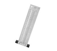 Eminchu Ultra Accuracy Marking Ruler Premium Stainless Steel Woodworking Scribing Tool for Carpenter Gauging, 0.25mm Scale for Precision Measurement (20.3cm/8in)