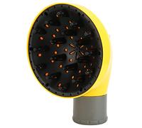 Eminchu Universal Hair Diffuser for Curly Wavy Hair Stylish and Efficient Blow Dryer Attachment Made of Safe PC Material 21.5x15.5x12cm for Home Use (Yellow)