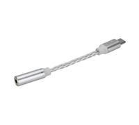 Eminchu USB C to 3.5mm Headphone Adapter, Silver Plated Copper Sound Dongle Cable, 384kHz 32 Bit Adapter with High Fidelity, Ideal for S24, S23, S22 & More