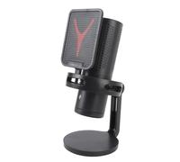 Eminchu USB Microphone, Condenser Mic, Touch Sensitive Mute Microphone with Volume Dial, RGB Light & Real Time Monitoring, Plug Play for Gaming, Streaming, Podcasting, PC, Smartphones