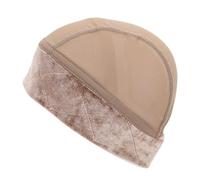 Eminchu Velvet Wig Grip Cap Extra Wide Adjustable Non Slip Band for Thinning Hair Breathable Mesh Cap 1 Unit (Light Brown)
