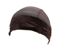 Eminchu Velvet Wig Grip Cap Extra Wide Adjustable Non Slip Band for Thinning Hair Breathable Mesh Cap 1 Unit (Brown)