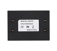 Eminchu VGA Splitter 2 Port Switcher HD Display for Laptop TV, Easy Manual Control for Home Office Work, 1 Monitor for 2 PCs