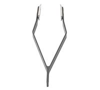 Eminchu Watch Spring Bar Tweezers Practical V Shaped Stainless Steel for Watch Repairers, Engineers, 1 Pc Portable Grey Tweezers