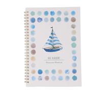 Eminchu Watercolor Workbook, Beginner Water Coloring Book with 12 Colors Paint Brush, Relaxing Painting Book, Ideal for Gifting & Sparking Creativity for Adults (Seaside)