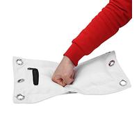 Eminchu Wing Chun Canvas Sand Bag for Kung Fu Training Wall Punching Target for Boxing Muay Thai Sanda, Made of Heavy Canvas, Light Beige, 15.7x10.2in, Suitable for Wing Chun Practitioners (S)