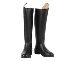 Eminchu Womens Knee High Boots, Square Toe Chunky Block Heel Long Boots, Comfortable Low Heel with Rear Zipper Leather EVA, Ideal for Equestrian Training & Daily Use, Unisex (Size 39)