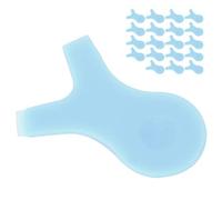 Eminchu Y Shape Eyelash Lift Brush Set 20pcs Anti-Slip Makeup Tool for Lash Perming and Grafting 3 Different Sizes (Blue)
