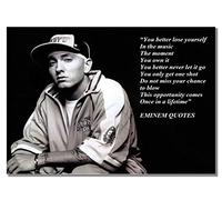 Eminem A3 Unframed American Rapper Music Star Poster Inspirational Quote Photo Picture