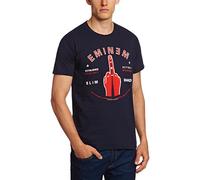 Eminem - Detriot Finger Men's T-Shirt Navy Blue Small