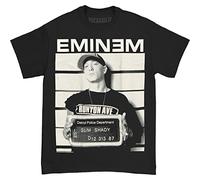Eminem Men's Arrest Short Sleeve T-Shirt, Black, X-Large