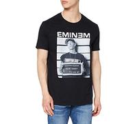 Eminem Men's Arrest Short Sleeve T-Shirt, Black, X-Large