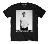 Eminem Men's Whatever Short Sleeve T-Shirt, Black, X-Large