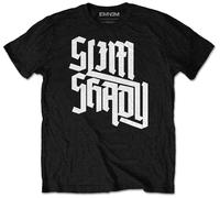 Unknown Men's Slim Shady Slant T Shirt, Black, XXL UK