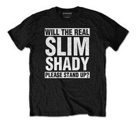 Official Eminem T Shirt Mens Slim Shady Marshall Mathers Arrest logo Mens