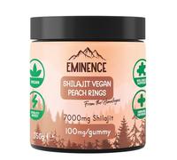 Eminence 7000mg Pure Himalayan Shilajit Gummies | 100% Vegan | High Strength Organic Fulvic Acid Supplement | Natural Energy Booster | Women & Men | Made in UK - Peach Rings