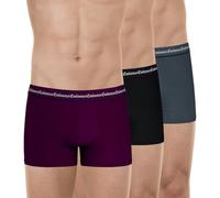 Eminence Business Le33 underwear Man, Plum Piping Black/Black Piping Plum/Anthracite Piping Black, XXL