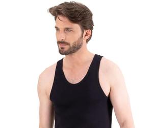 Eminence Men's Pur Coton Vest, Black, XL