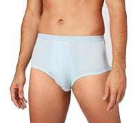 Eminence Men's Pure Cotton High Waist Open Brief, Blue, D 5 / US M / UK 34 /FR 3
