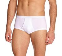 Eminence Men's Pure Cotton High Waist Open Brief, White, D 10 / US XXXXL / UK 44 /FR 8