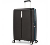 Eminent Finno Large Suitcase 28 Inch, Hard Shell 23kg Luggage | Large hard shell suitcase, XL, 158cm 23kg checked luggage, expandable 77x51x30 to 34, lightweight, 3.9 kg, 110L, Black