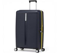 Eminent Finno Large Suitcase 77x51x30, Expandable, Hard Shell, 4 Spinner Wheels, Lightweight, TSA Lock, 158 cm, 3.9 kg, 110L, Check in Travel Luggage Trolley Bag Blue