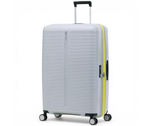 Eminent Finno Large Suitcase 77x51x30, Expandable, Hard Shell, 4 Spinner Wheels, Lightweight, TSA Lock, 158 cm, 3.9 kg, 110L, Check in Travel Luggage Trolley Bag Grey
