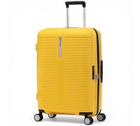 Eminent Finno Medium Suitcase 66x46x26, Expandable, Hard Shell, 4 Spinner Wheels, Lightweight, TSA Lock, 3.0 kg, 73L, Check in Travel Luggage Trolley Holiday Bag Yellow