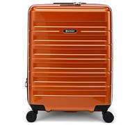 Eminent Voyager Cabin Suitcase 55x40x20, Expandable, Hard Shell, 4 Spinner Wheels, Lightweight, Carry On, TSA Lock, 2.7 kg, 39L, Carry On Hand Luggage Cabin Bag Trolley Travel Trip Orange