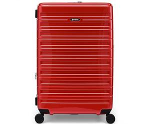 Eminent Voyager Large Suitcase 77x51x30, Expandable, Hard Shell, 4 Spinner Wheels, Lightweight, Check in, TSA Lock, 158 cm, 4.4 kg, 112L, Travel Luggage Trolley Trip Bag Red