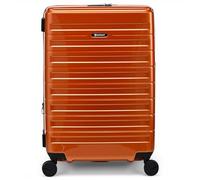 Eminent Voyager Medium Suitcase 67x44x26, Expandable, Hard Shell, 4 Spinner Wheels, Lightweight, Check in, TSA Lock, 3.4 kg, 71L, Travel Luggage Trolley Holiday Trip Bag Orange