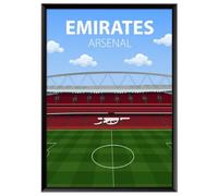 Emirates Stadium Poster, Arsenal FC Wall Art, Choose Framed or Print Only (A4 Framed, Framed)
