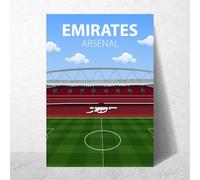 Emirates Stadium Poster, Arsenal FC Wall Art, Choose Framed or Print Only (A4 Print Only, Unframed)