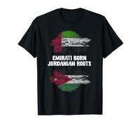Emirati Born Jordanian Roots UAE Jordan Heritage T-Shirt