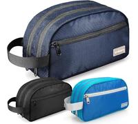 emissary Men's Toiletry Bag - Large Waterproof Shower Bag - Dopp Kitt - Toiletry Bag for Men - Shaving Bag for Men Travel (Blue Water-Resistant), Blue, L, Large Capacity
