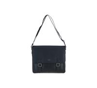 'Emissary' Real Leather Messenger Bag Brampton London Black One Size