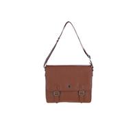 'Emissary' Real Leather Messenger Bag Brampton London Tan One Size
