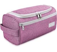 emissary Travel Toiletry Bag for Men and Women, Travel bag for Toiletries, Dopp Kit for Men, Travel Bathroom Bag, Mens Travel Bag Hanging Toiletry Organizer Toiletry Kit for Traveling (Pink), Pink,