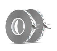Emitever 6311 Double Sided Tape Heavy Duty, Extra Strong Mounting Tape - 10mm x 3 m (2 Roll), Waterproof Temperature Resistance Acrylic Foam, for Outdoor, Home Decor, Cars, Panels