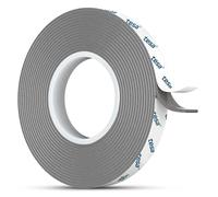 Emitever 6311 Double Sided Tape Heavy Duty, Extra Strong Mounting Tape - 10mm x 3 m, Waterproof Temperature Resistance Acrylic Foam, for Outdoor, Home Decor, Cars, Panels, Grey
