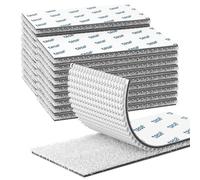 Emitever Picture Hanging Strips - 20 Pairs 50mm x 20mm Heavy Duty Double Sided Sticky Tape, No Damage Self Adhesive Strips, Hook and Loop Strong Mounting Tape, White