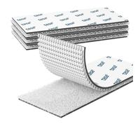 Emitever Picture Hanging Strips Heavy Duty, No Damage Picture Adhesive Strips, Hook and Loop Strong Mounting Tape White (4 Pairs)