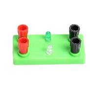 Emitting Diode Experiment Props STEM Physics Electric Circuit Board Learning Tool for Student Teacher Light Emitting Diode Colorful Neon Bulb Physics and Electricity Experimental Equipment