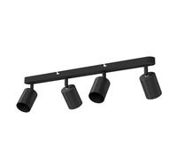 Emitto 4-Way Spotlight Ceiling Light Fully Adjustable Steel Modern Black GU10 Emitto Black