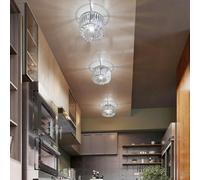 Emitto Crystal Ceiling Light Chandelier Bedroom Hallway Pendant Lamp E27