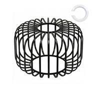 Emitto Industrial Ceiling Pendant Light Shade Black Metal Cage Lamp Shade 28.5cm